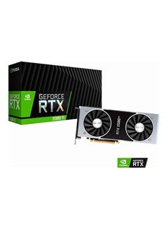 إنفيديا بطاقة رسومات جيفورس  RTX 2080 Ti - إصدار المؤسسين أسود/فضي  - Image 5