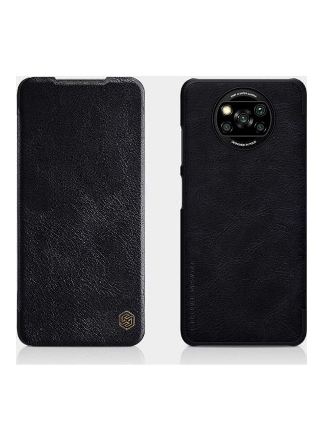 Nillkin Qin Leather Case For Xiaomi Poco X3 Nfc Black - Image 3