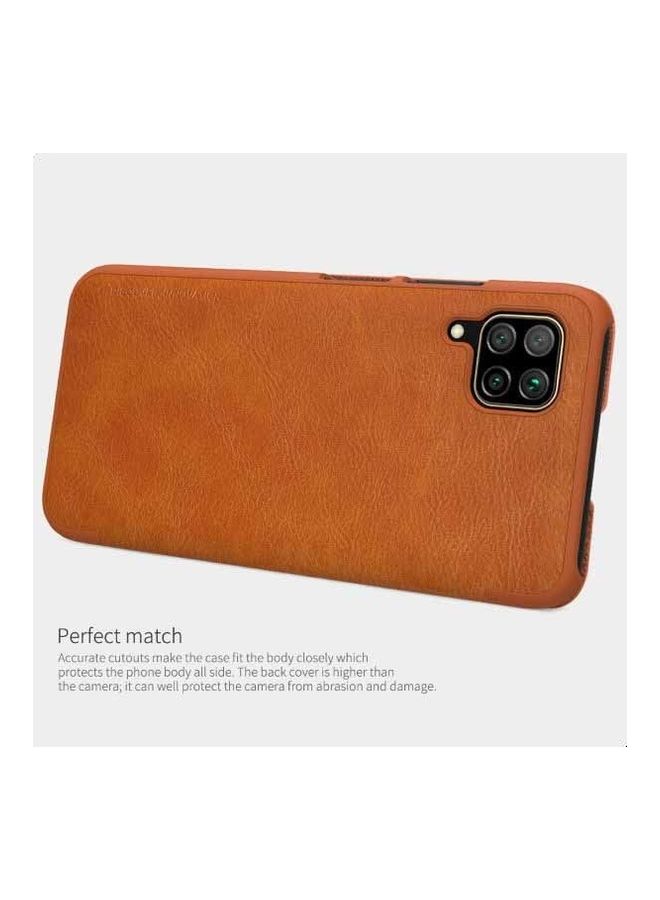 Nillkin Qin Leather Case For Huawei P40 Lite Brown - Image 2