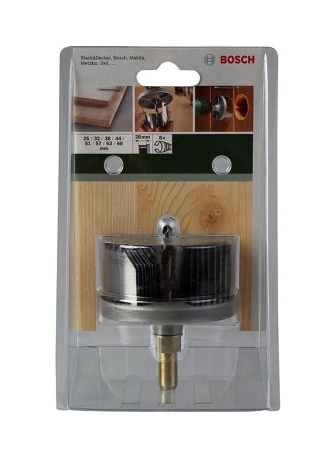 BOSCH 8-Piece Heavy Duty Hole Cutter Set Black/Grey/Gold
