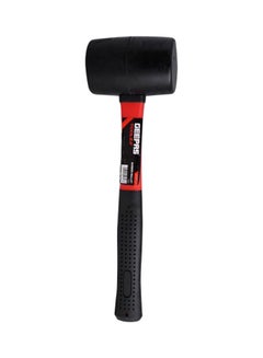 Rubber Mallet With Fibre Handle Black/Red 32.4x5x1.2cm