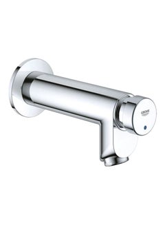 Grohe Cosmopolitan T Self-Closing Pillar Faucet Silver  - Image 1