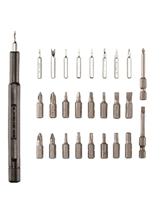 BLACK+DECKER - 4V 5Nm Li-Ion Cordless Electric Push & Go Screwdriver with 27 Pieces Accessories in Kitbox for Screwdriving, Fastening and Wire Stripping, Orange/Black - BD40K27-B5 Orange/Silver/Black - Image 1