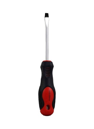 Precision Screwdriver - Slotted Screwdriver with Soft Grip Rubber Insulated Ergonomic Handle - CR-V Build, Magnetic Tip and Hanging Hole for Easy Carry - Bicolored  (SL 6.5 X 100 MM) Red/Black/Silver 100mm - v1616950917/N13960024A_1