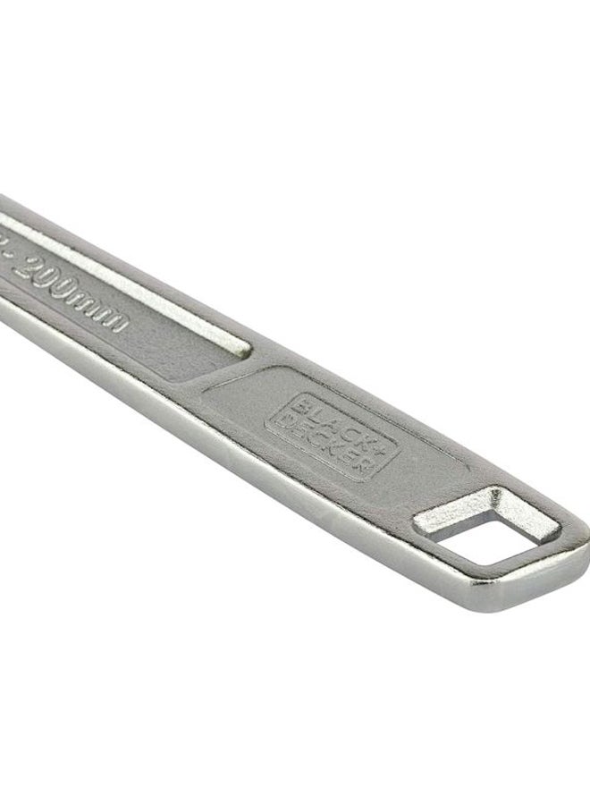 BLACK+DECKER Black + Decker 200MM ADJUSTABLE WRENCH - BDHT81591 Silver 200mm  - Image 5