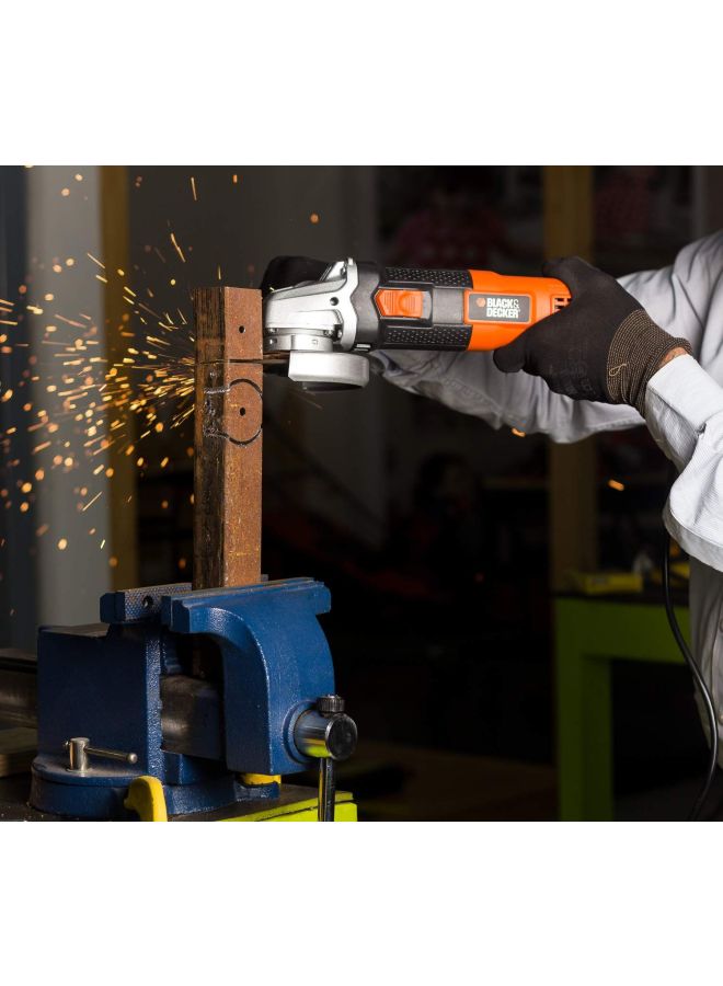 BLACK+DECKER - 820W 115Mm Small Angle Grinder, G720P-B5 Orange/Black/Silver - Image 1