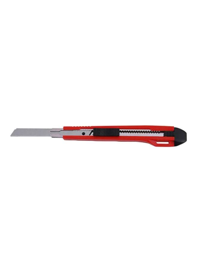 GEEPAS - Utility Knife 9mm - Cutter Blade, Rubberized Handle with Stainless Steel Blades | Ideal For Cutting Paper, Tape, Plastic, Cardboard, Cardstock, Fabrics or Post Office Packages Multicolour 9mm - Image 1