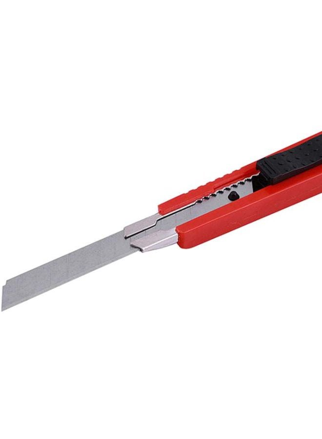 GEEPAS - Utility Knife 9mm - Cutter Blade, Rubberized Handle with Stainless Steel Blades | Ideal For Cutting Paper, Tape, Plastic, Cardboard, Cardstock, Fabrics or Post Office Packages Multicolour 9mm - Image 1
