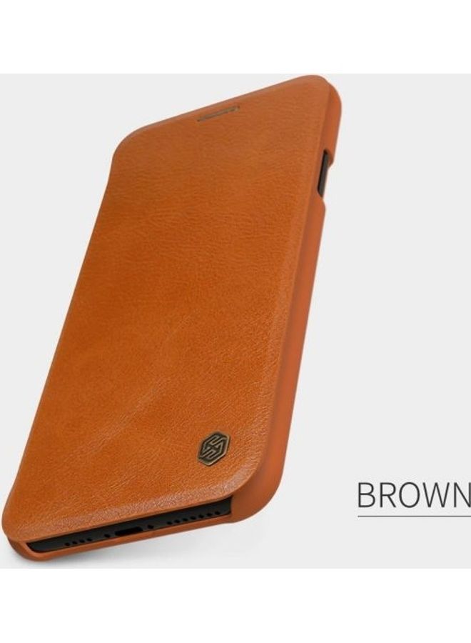 Nillkin Qin Flip Leather Case For Apple iPhone 11 Pro Max brown - Image 2