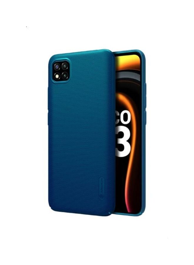 Nillkin - Super Frosted Shield Matte Case For Xiaomi Poco C3 peacock blue - Image 1