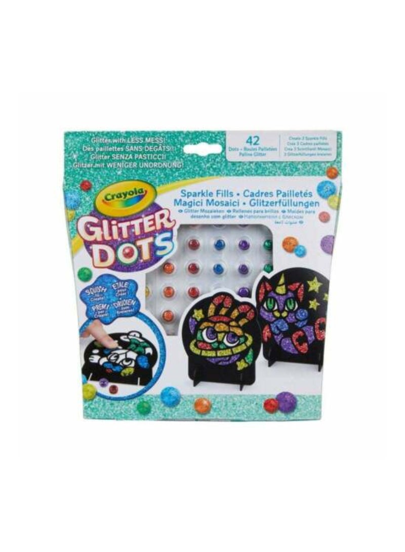 كرايولا كرات وحشوات لامعة من الجليتر