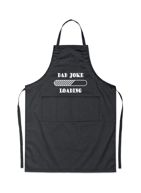 Dad Joke Loading Printed Apron Black/White 98x69.5cm