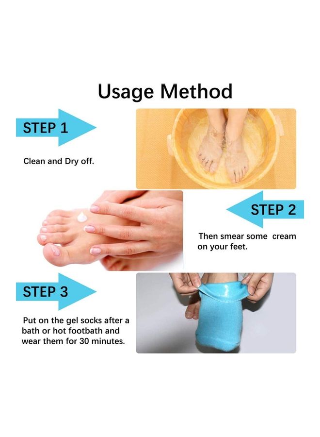Toshionics - Moisturizing Gel Spa Socks For Repairing and Softening Dry Cracked Feet - Image 1