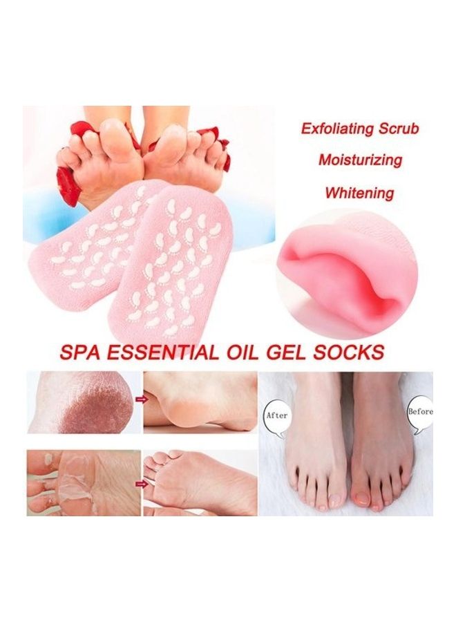 توشيونيكس قفازات وجوارب سبا مرطبة من الجل لإصلاح وتنعيم الأقدام المتشققة الجافة - Image 2