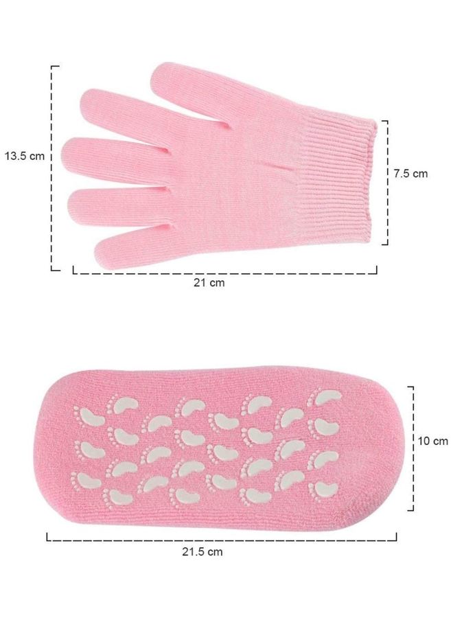 توشيونيكس قفازات وجوارب سبا مرطبة من الجل لإصلاح وتنعيم الأقدام المتشققة الجافة - Image 4