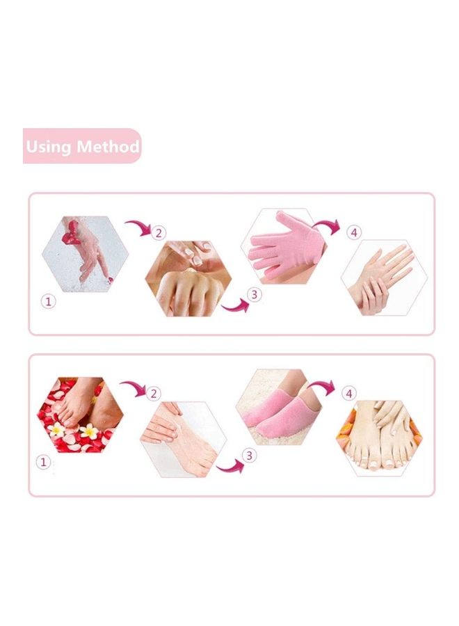 توشيونيكس قفازات وجوارب سبا مرطبة من الجل لإصلاح وتنعيم الأقدام المتشققة الجافة - Image 5