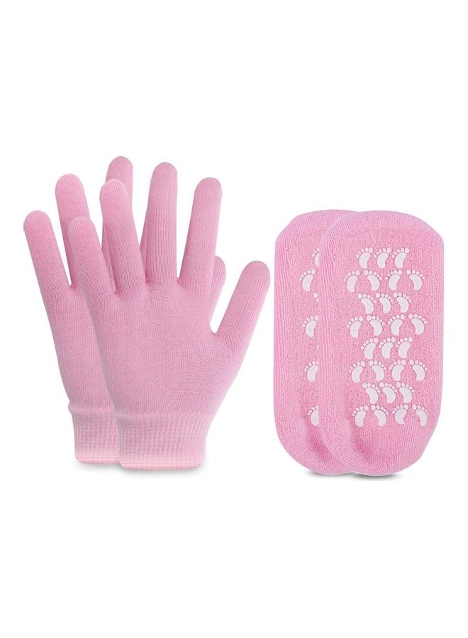 توشيونيكس قفازات وجوارب سبا مرطبة من الجل لإصلاح وتنعيم الأقدام المتشققة الجافة - Image 1