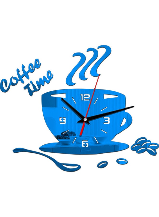 Creative DIY Acrylic Wall Clock Blue - Image 1