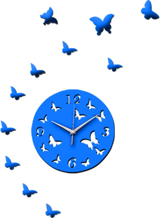 Creative DIY Wall Clock Blue 25cm  - Image 1