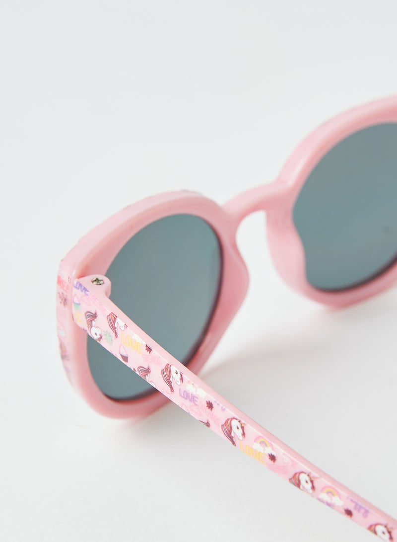 ال سي وايكيكي نظارة شمسية بإطار على شكل عين قطة طراز LCW-9SN640Z4 للبنات - Image 2