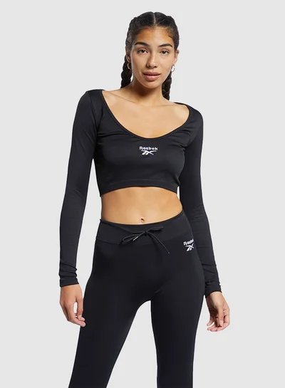 Reebok Classics Wardrobe Essentials Long Sleeve Top Black