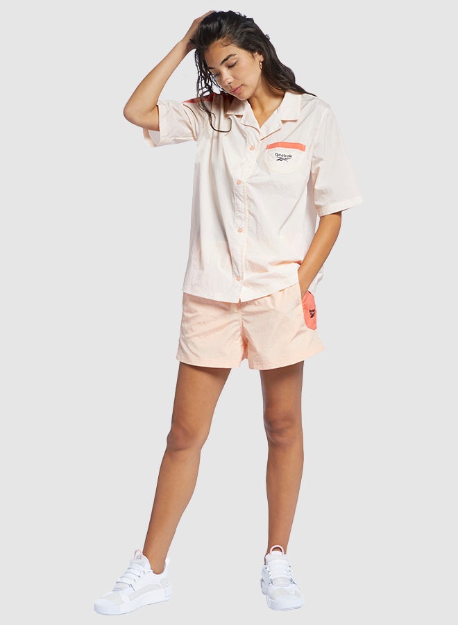 Reebok - Classics Side Pocket Shirt Aura Orange - Image 1