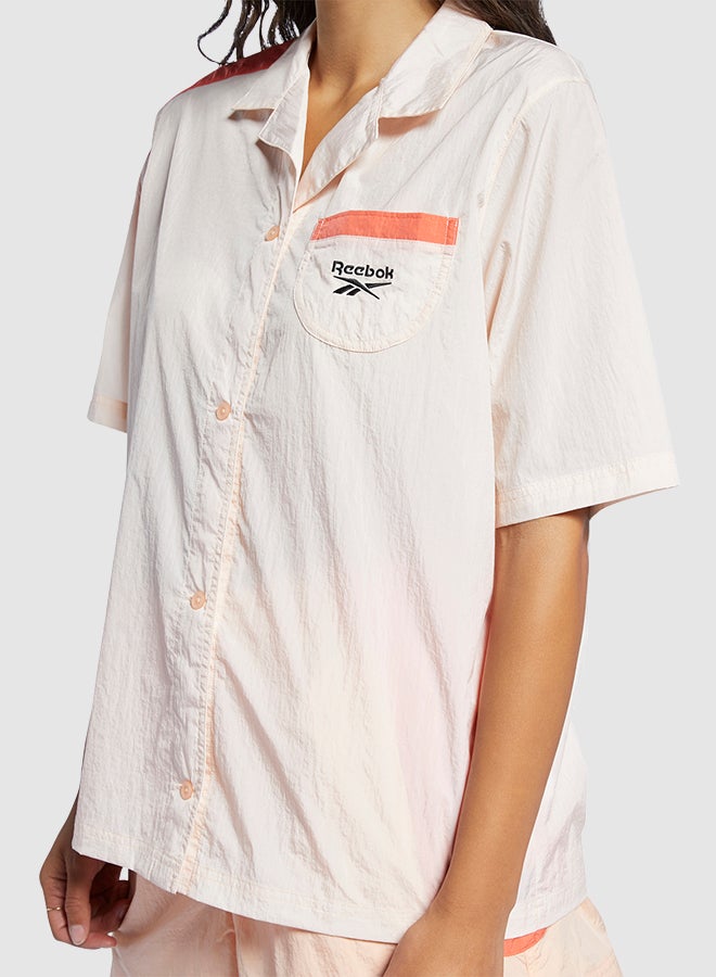 Reebok - Classics Side Pocket Shirt Aura Orange - Image 1