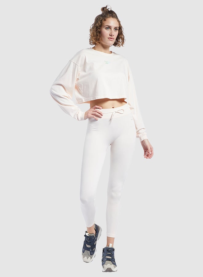 Reebok - Wardrobe Essentials Ribbed Leggings CerPink - Image 1