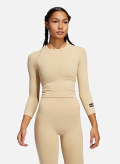 Formotion Cropped Training T-Shirt Hazy Beige