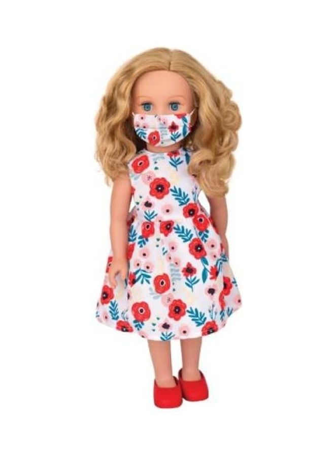 Hayati girl Sandy Doll With Mask 18Inch Cute, Beautiful High Quality And Long Lasting Durability, Age 6+ Years- TP100548 20.32x12.07x50.8cm  - Image 2