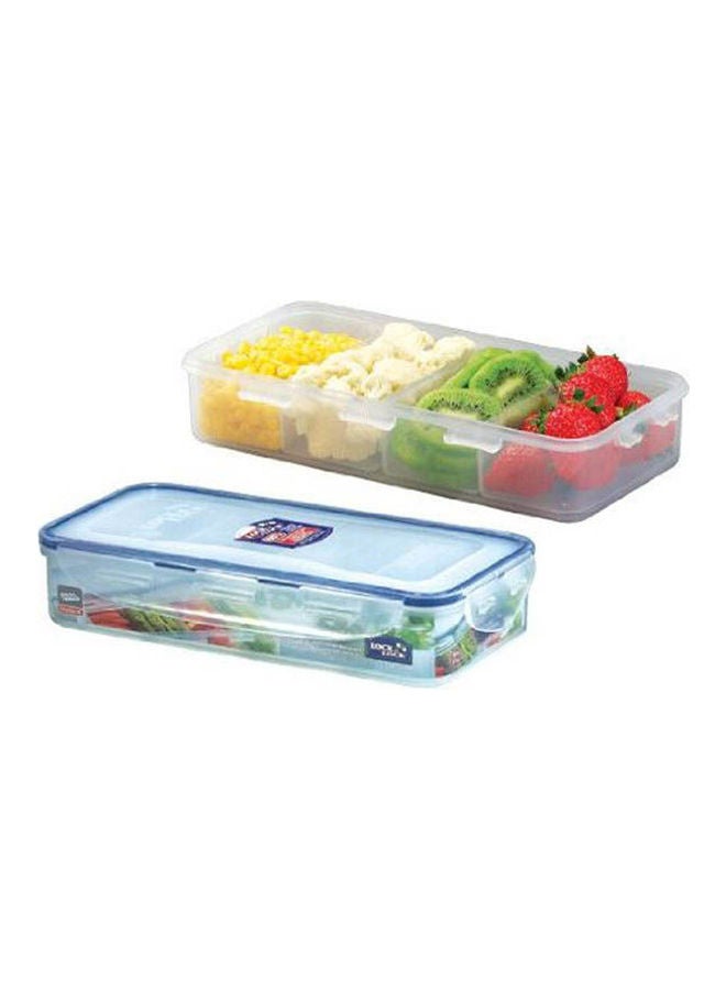 RECTANGULAR TALL FOOD CONTAINER 1.6L W/Divider White - v1617016895/N45892568A_2