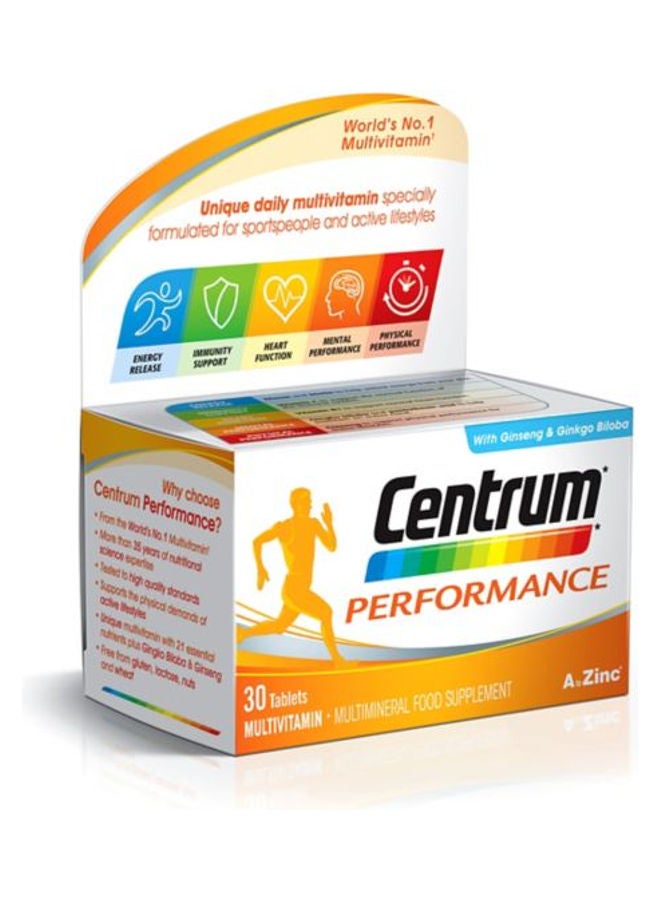 Centrum - Performance Multivitamin Food Supplements - 30 Tablets - Image 1
