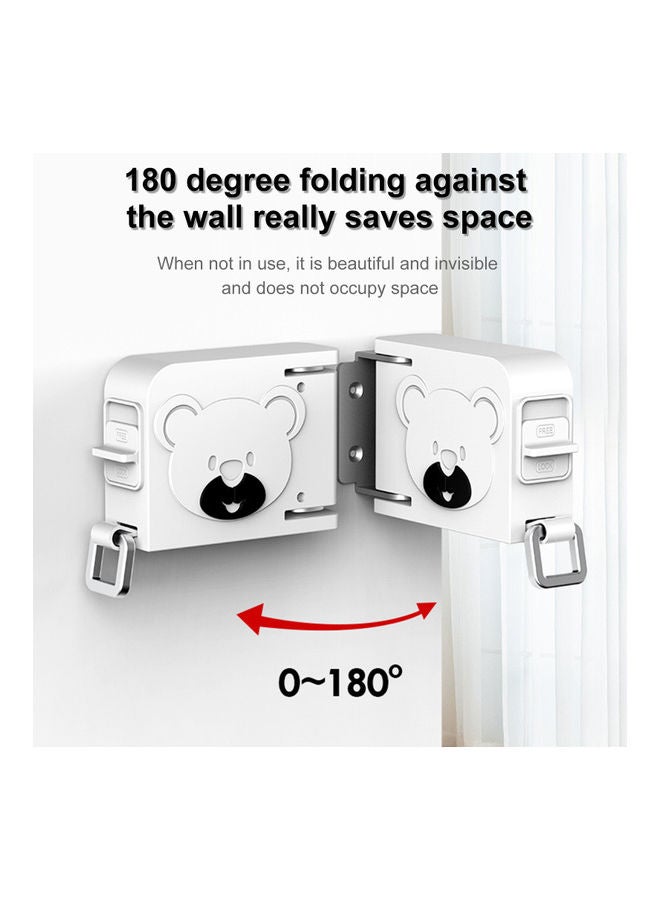 Retractable Clothesline Widened Clothes Drying Line With 34-Piece Hanging Hole White - Image 5