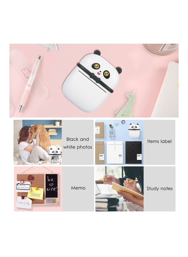 Mini Portable Wireless Thermal Printer White  - Image 5