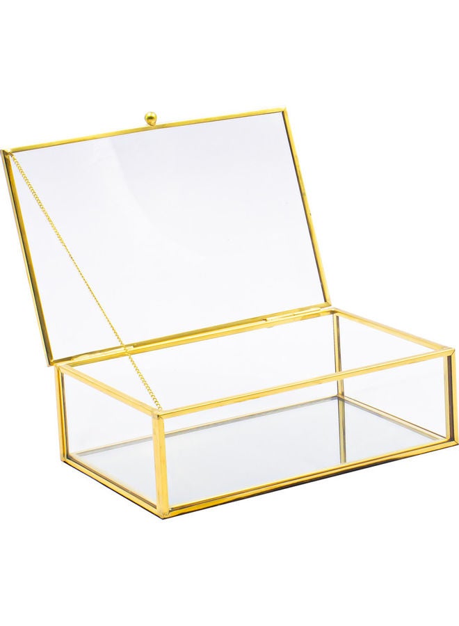 Decorative Box Clear/Gold - Image 1