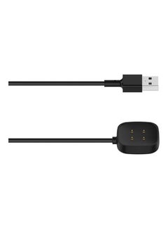 FITME 2-Piece Charging Cable Set For Versa 3/ Fitbit Versa 4/Fitbit Sense/ Fitbit Sense 2 Watch Black  - Image 2