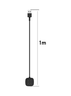 FITME 2-Piece Charging Cable Set For Versa 3/ Fitbit Versa 4/Fitbit Sense/ Fitbit Sense 2 Watch Black  - Image 4