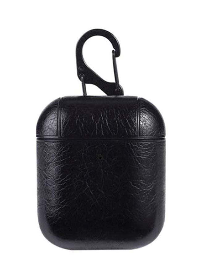 Generic - Protective Genuine Leather Case Cover For Apple AirPods Black - Image 1