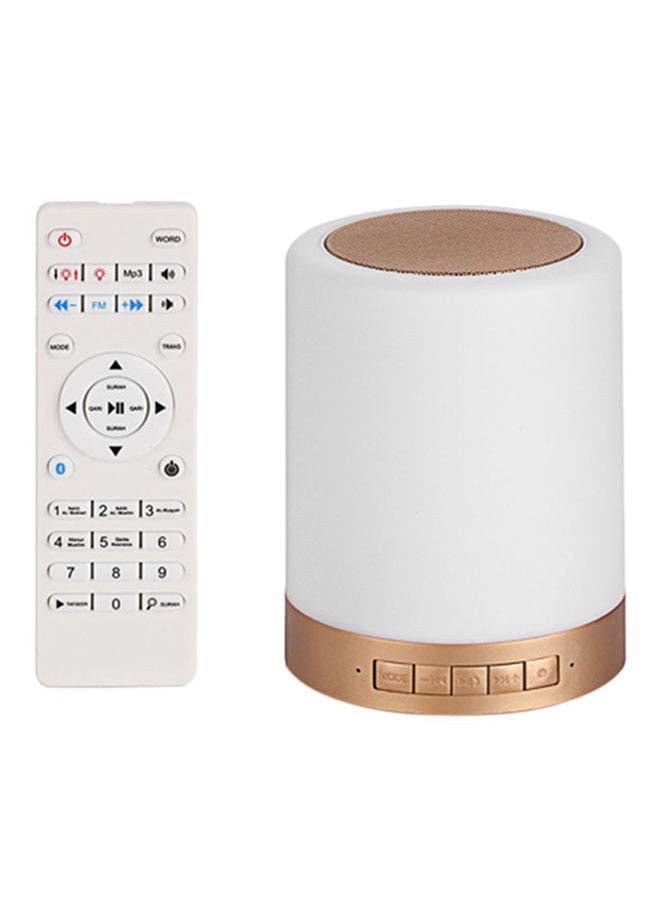 Intag - Smart Touch LED Lamp Bluetooth Quran Speaker With Remote White - Image 1