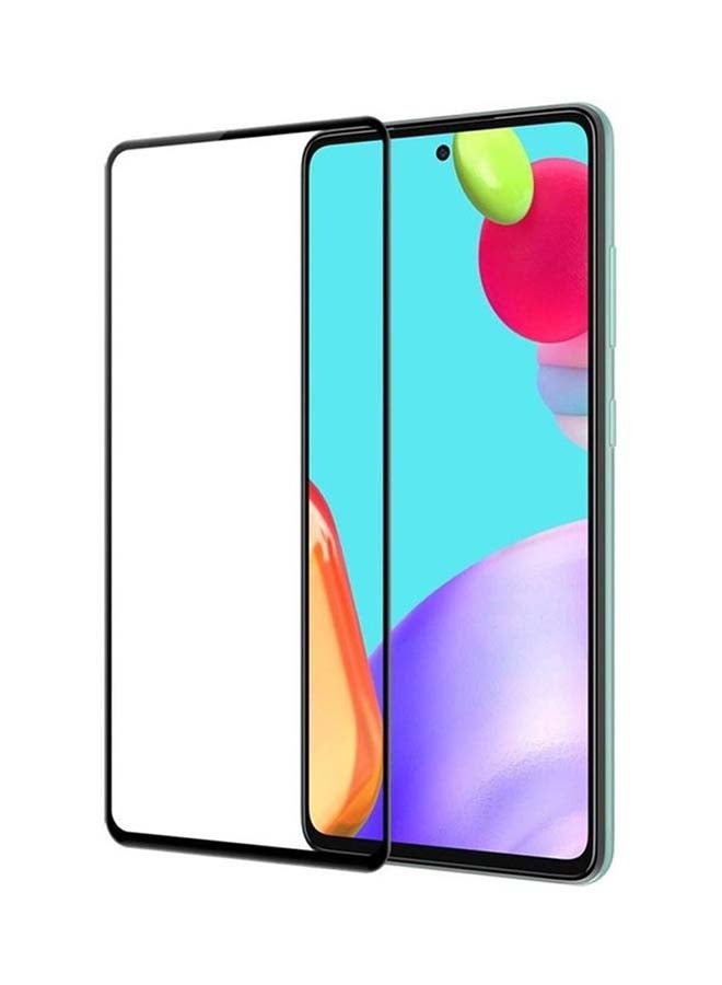 إنتاج لاصقة حماية للشاشة بدرجة إمالة 5D عالية الجودة ومقاومة للخدش لهاتف سامسونج جالاكسي A52 5G أسود - Image 2