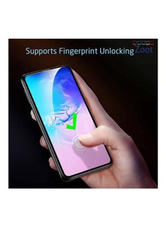 زوت لاصقة حماية للشاشة من الزجاج المقوى لهاتف سامسونج جالاكسي نوت 10 لايت أسود  - Image 4