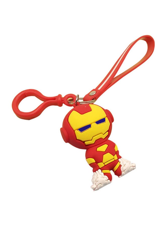 fashionhome Superman Cartoon Pattern Key Chain Red/Yellow 