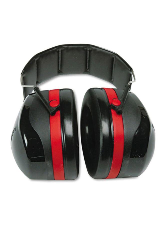 3M - Peltor Optime Over-The-Head Earmuff Black/Red - Image 1