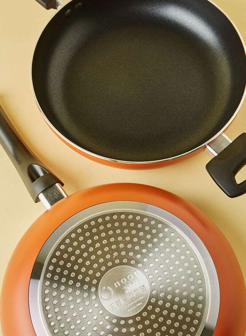 Noon East - Refurbished - 9-Piece Non-Stick Aluminium Cookware Set Rust - Image 1