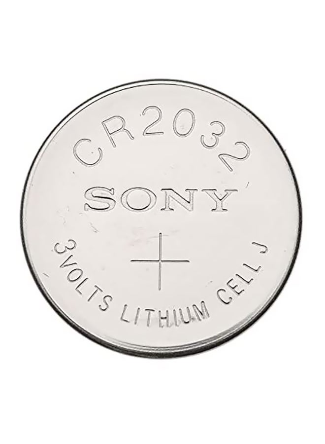 CR2032 Button Cell Lithium Battery Silver