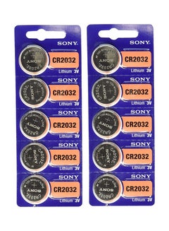 Sony Pack Of 10 Coin Battery Silver  - Image 1