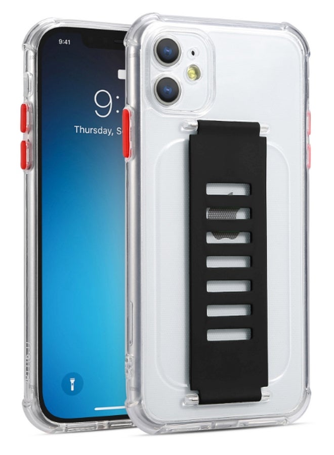 جريب 2 يو غطاء حماية واق لهاتف أبل آيفون 11 شفاف/ أسود - Image 1