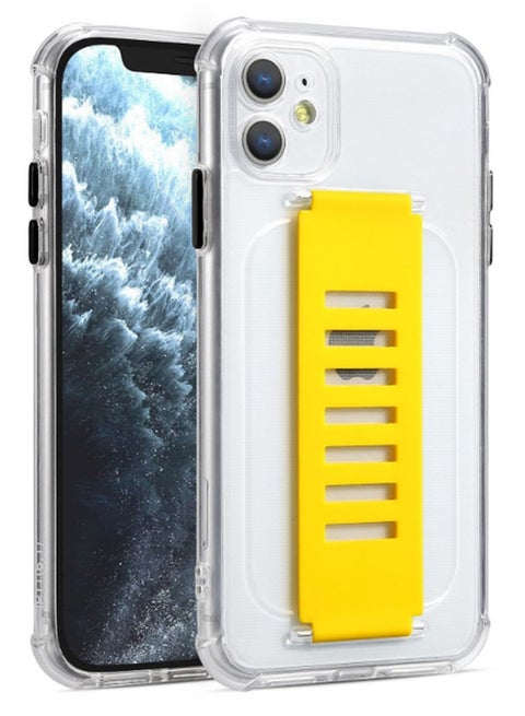 Protective Case Cover For Apple iPhone 11 Clear/Yellow