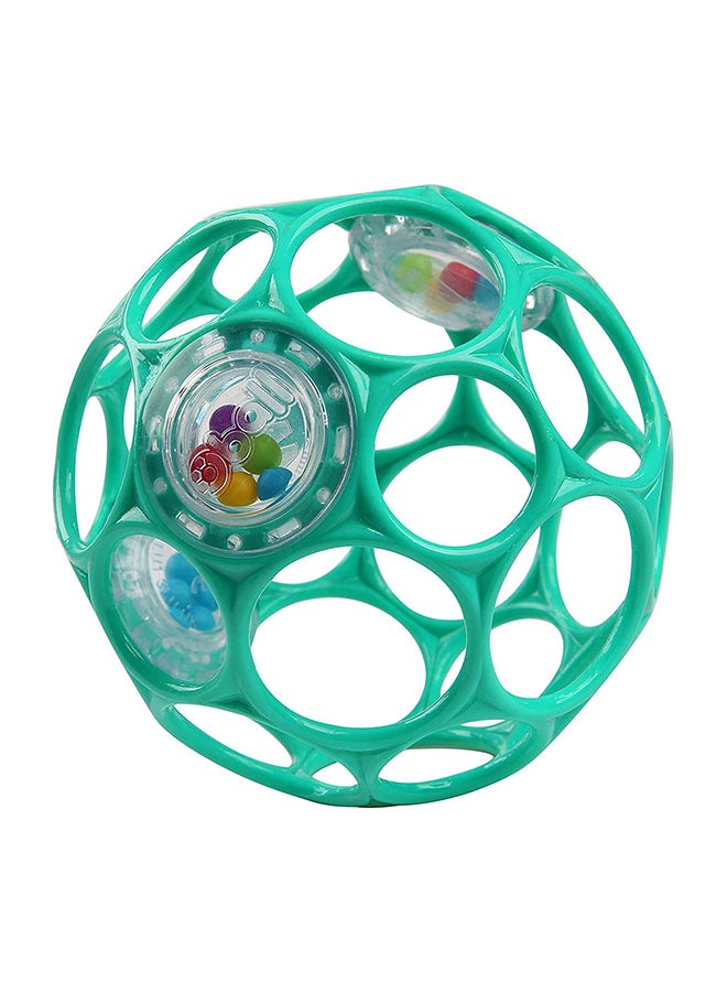 Oball - Rattle Easy-Grasp Toy - Teal - Image 1