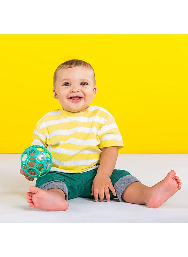 Oball - Rattle Easy-Grasp Toy - Teal - Image 1